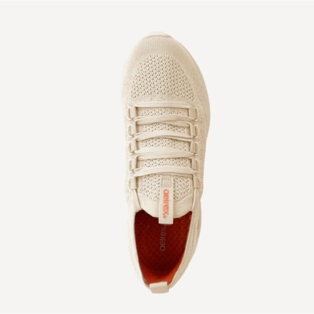 New Aetrex Carly Arch Support Sneakers Oatmeal, Size 10.5, 11